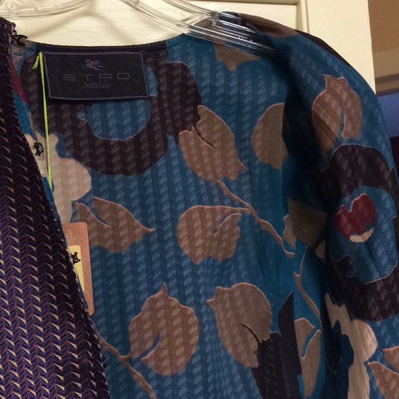 ETRO silk peplum jacket NWT $2460 size 4 - Picture 12 of 13